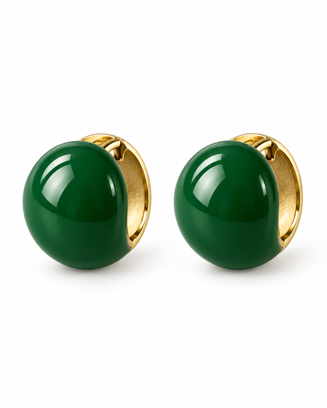 Boucles d’oreilles Émeraude