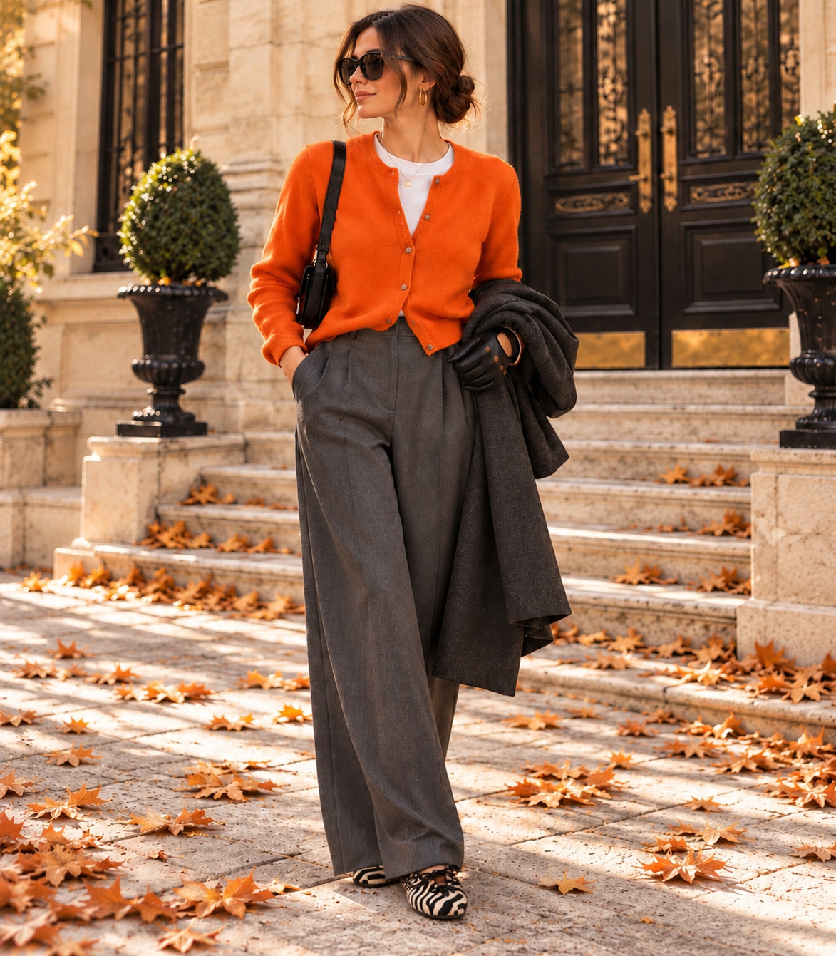 Cardigan Alba – Orange